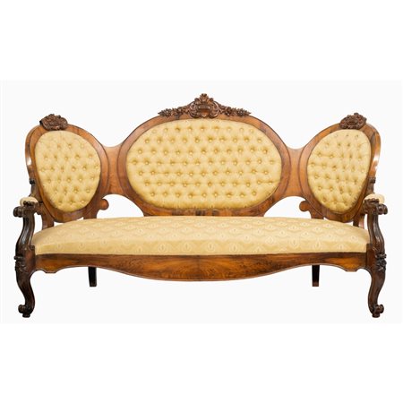 MANIFATTURA SICILIANA DEL XIX SECOLO, Divano