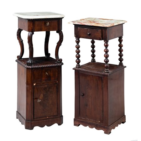 MANIFATTURA SICILIANA DEL XIX SECOLO, Due comodini