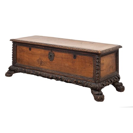 MANIFATTURA SICILIANA DEL XVII SECOLO, Cassapanca