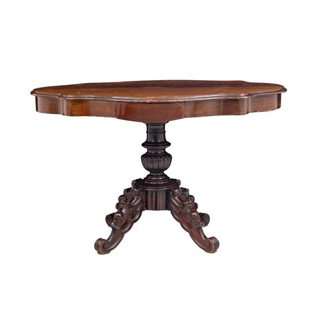 MANIFATTURA INGLESE DEL XIX SECOLO, Tavolo da centro