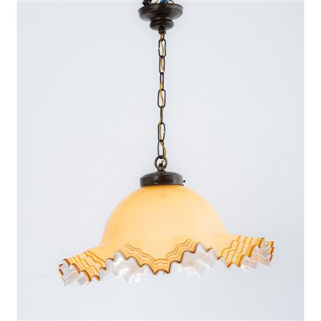 MANIFATTURA ITALIANA SECONDA METÀ DEL XX SECOLO, Lampadario