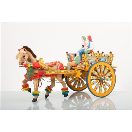 MANIFATTURA SICILIANA DEL XX SECOLO, Modellino di carretto