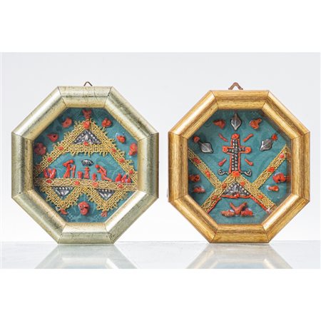 MANIFATTURA SICILIANA DEL XX SECOLO, Due piccole composizioni