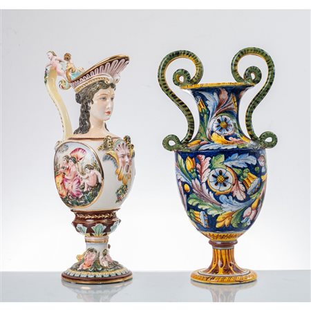 MANIFATTURA DELL'ITALIA CENTRALE XX SEC., Versatoio e anfora