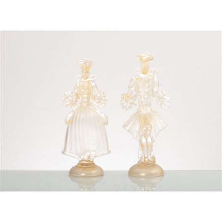 MANIFATTURA ITALIANA DEL XX SECOLO, Coppia di sculture