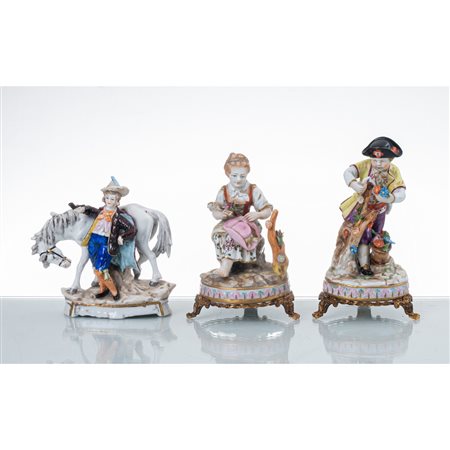 MANIFATTURA CAPODIMONTE DEL XX SECOLO, Tre sculture