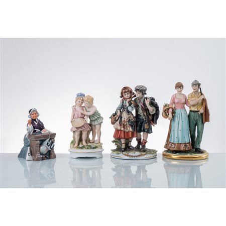 MANIFATTURA EUROPEA DEL XX SECOLO, Quattro sculture