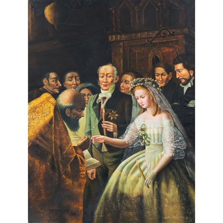 PITTORE DEL XX SECOLO, Olio su tela.