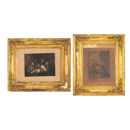 MANIFATTURA SICILIANA DEL XIX SECOLO, Coppia di cornici