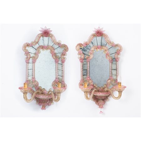 MAESTRI MURANESI DEL XX SECOLO, Coppia di specchiere