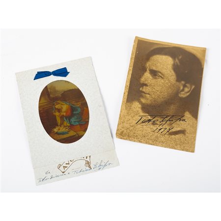 DUE AUTOGRAFI DEL TENORE E ATTORE TITO SCHIPA