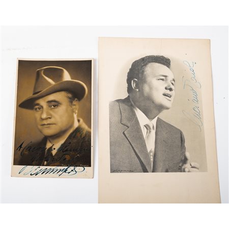 DUE FOTOGRAFIE AUTOGRAFATE