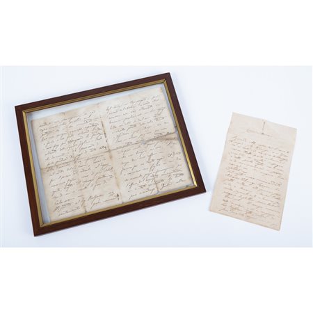 DUE LETTERE AUTOGRAFE DI SIMONE CUCCIA