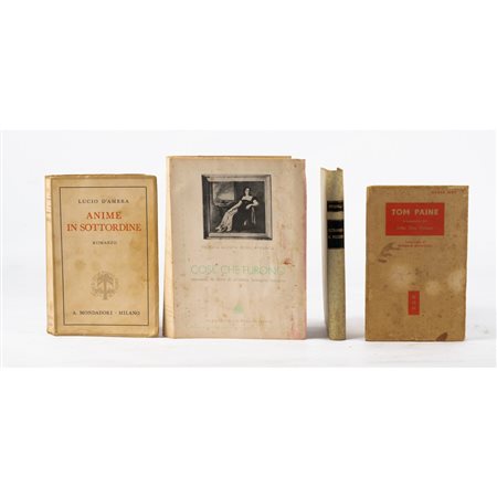 QUATTRO VOLUMI DI VARIA DEL XX SECOLO