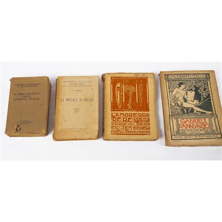 QUATTRO VOLUMI DI VARIA LETTERARI DEI PRIMI DEL XX SECOLO