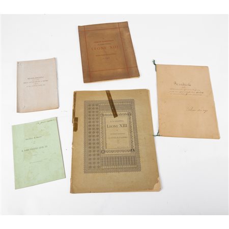 QUATTRO OPUSCOLI ED UN DOCUMENTO OPUSCOLI RELATIVI ...