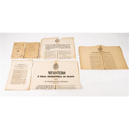 TRE EDITTI A STAMPA, UN ESTRATTO A STAMPA E DUE OPUSCOLI DEL ...