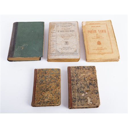 CINQUE OTTOCENTINE DI LETTERATURA