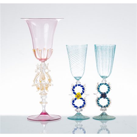 MANIFATTURA MURANESE DEL XX SECOLO, Tre calici