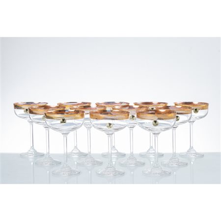 MANIFATTURA ITALIANA DEL XX SECOLO, Dodici coppe da champagne