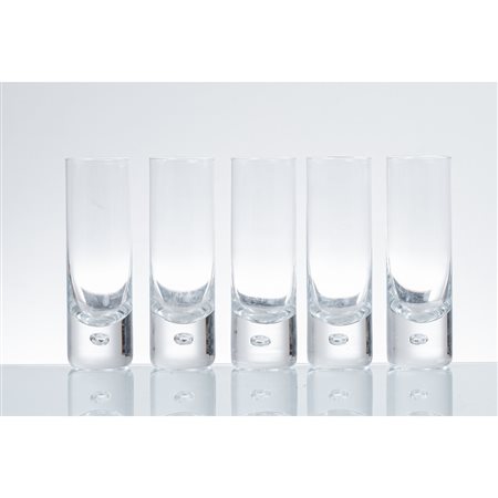 CRISTALLERIA EUROPEA DEL XX SECOLO, Cinque bicchieri