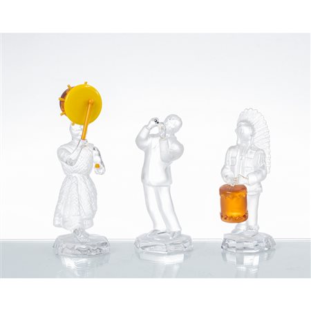 SAINT LOUIS, Tre sculture in cristallo