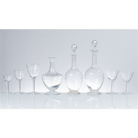 MANIFATTURA ITALIANA DEL XX SECOLO, Servizio di bicchieri