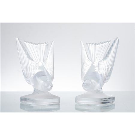 LALIQUE, Coppia di fermalibri