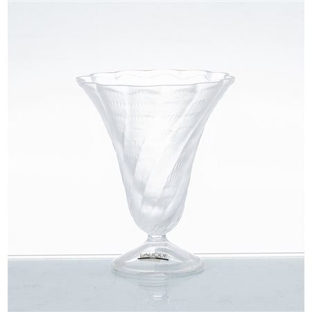 LALIQUE, Vaso in cristallo