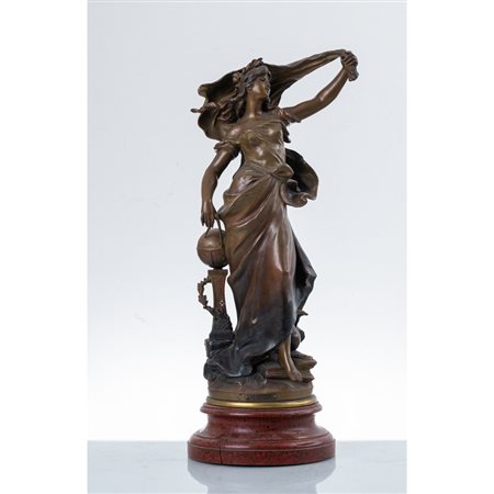 AUGUSTE MOREAU, Figura femminile, Scultura in metallo