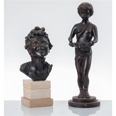 MANIFATTURA ITALIANA DEL XX SECOLO, Due sculture