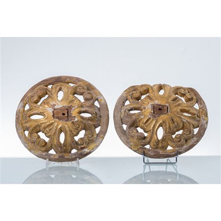 MANIFATTURA SICILIANA DEL XVIII SECOLO, Coppia di fregi