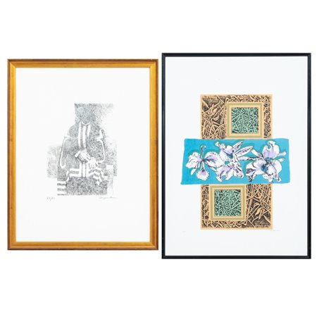 LILIANA CONTI CAMMARATA - CARPINTERI, Due litografie