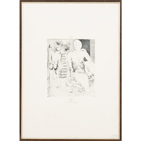 GABRIELE MUCCHI, Le indossatrici, Acquaforte