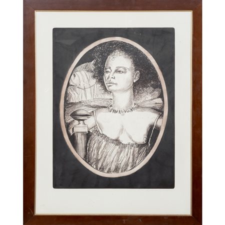 PIPPO GAMBINO, Figura femminile, Incisione