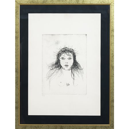 BRUNO CARUSO, Figura femminile, Acquatinta