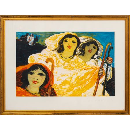 SALVATORE FIUME, Incisione a colori