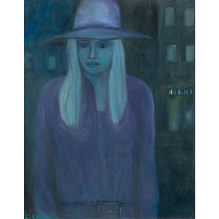 FRANCO SCHIAVO, Figura femminile, Olio su tela