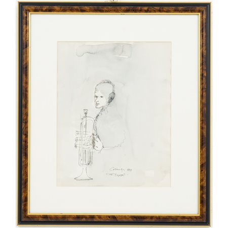 GIANCARLO CAZZANIGA, Acquarello e china su carta