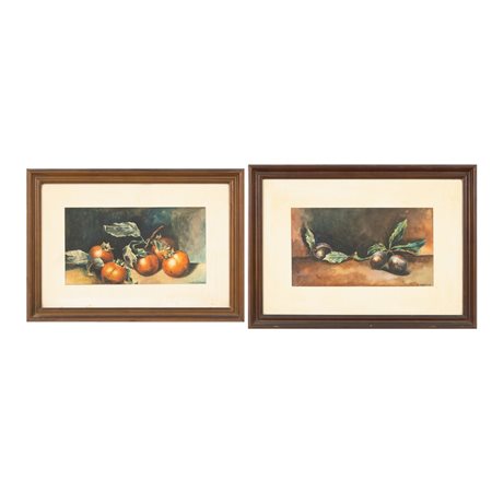 SALVATORE CASTELLESE, Due acquarelli su carta