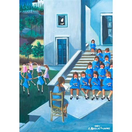 EMANUELA ANNESI CASSINIS, Asilo, Olio su tela