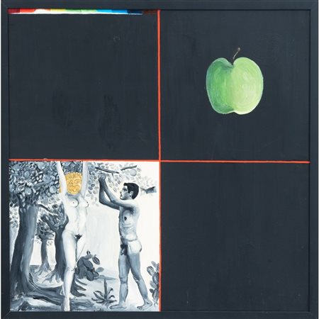 A. DI CRISCIO, Adamo ed Eva, Olio su tela