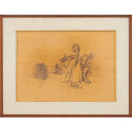 OSMAN LORENZO DE SCOLARI, Carboncino su carta