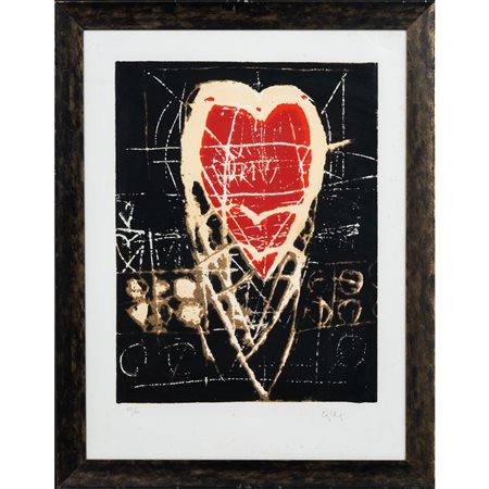 GIORGIO CELIBERTI, Senza titolo, Litografia  a colori