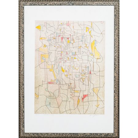 VINCENZO BALSAMO, Senza titolo, Incisione colorata a mano