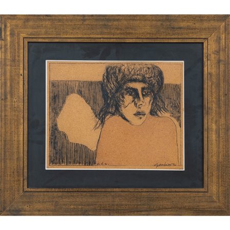 PIPPO GAMBINO, Litografia su carta sughero