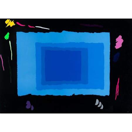 ENNIO FINZI, Tecnica mista su base litografica, monotipo