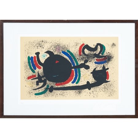 JOAN MIRO', Litografia a colori