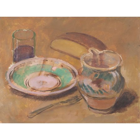 MANLIO GIARRIZZO, Natura morta, Olio su tela