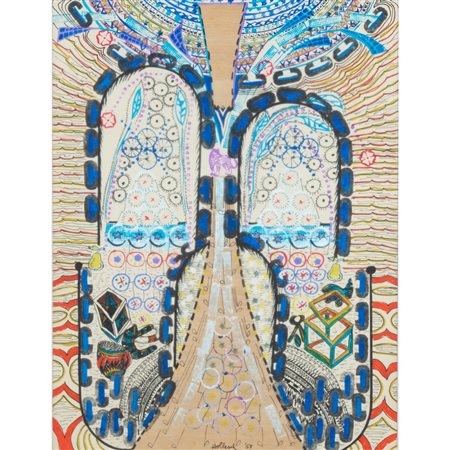 CARLO HOLLESCH, Tecnica mista e collage su carta